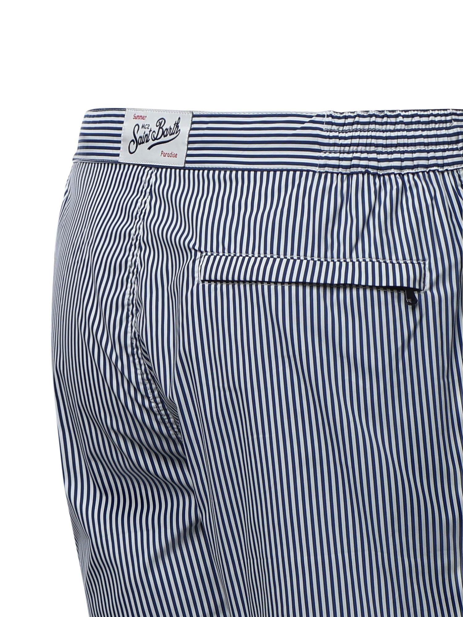 Costume mare a righe con logo HAR0001 04134L MC2 SAINT BARTH 