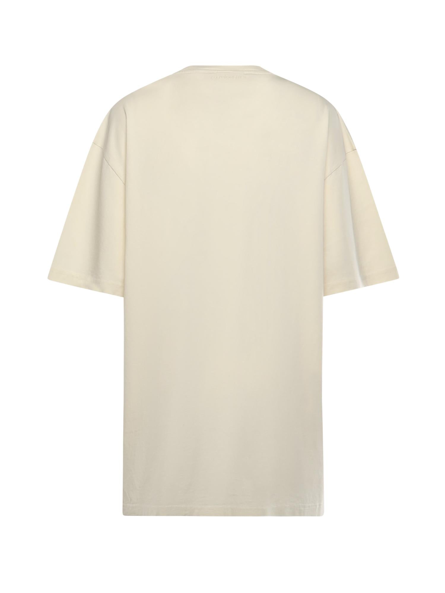 T-shirt in cotone con logo 126JTS237JS0233 0018 COURREGES 