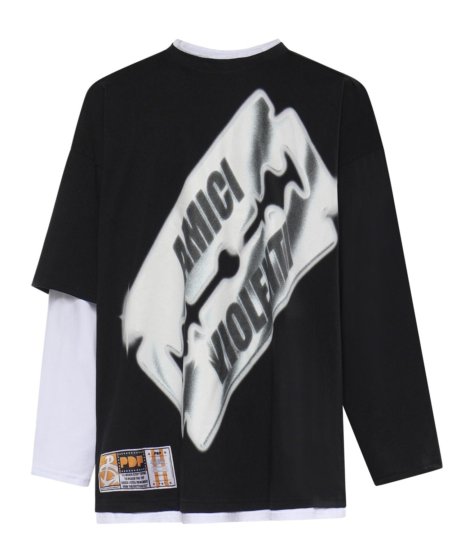 T-shirt a maniche lunghe con stampa DFM54039TJ101 BLADE PDF CHANNEL 