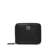 Portafoglio quadrato zip-around in pelle 100249 A0F1Z99Q PINKO 