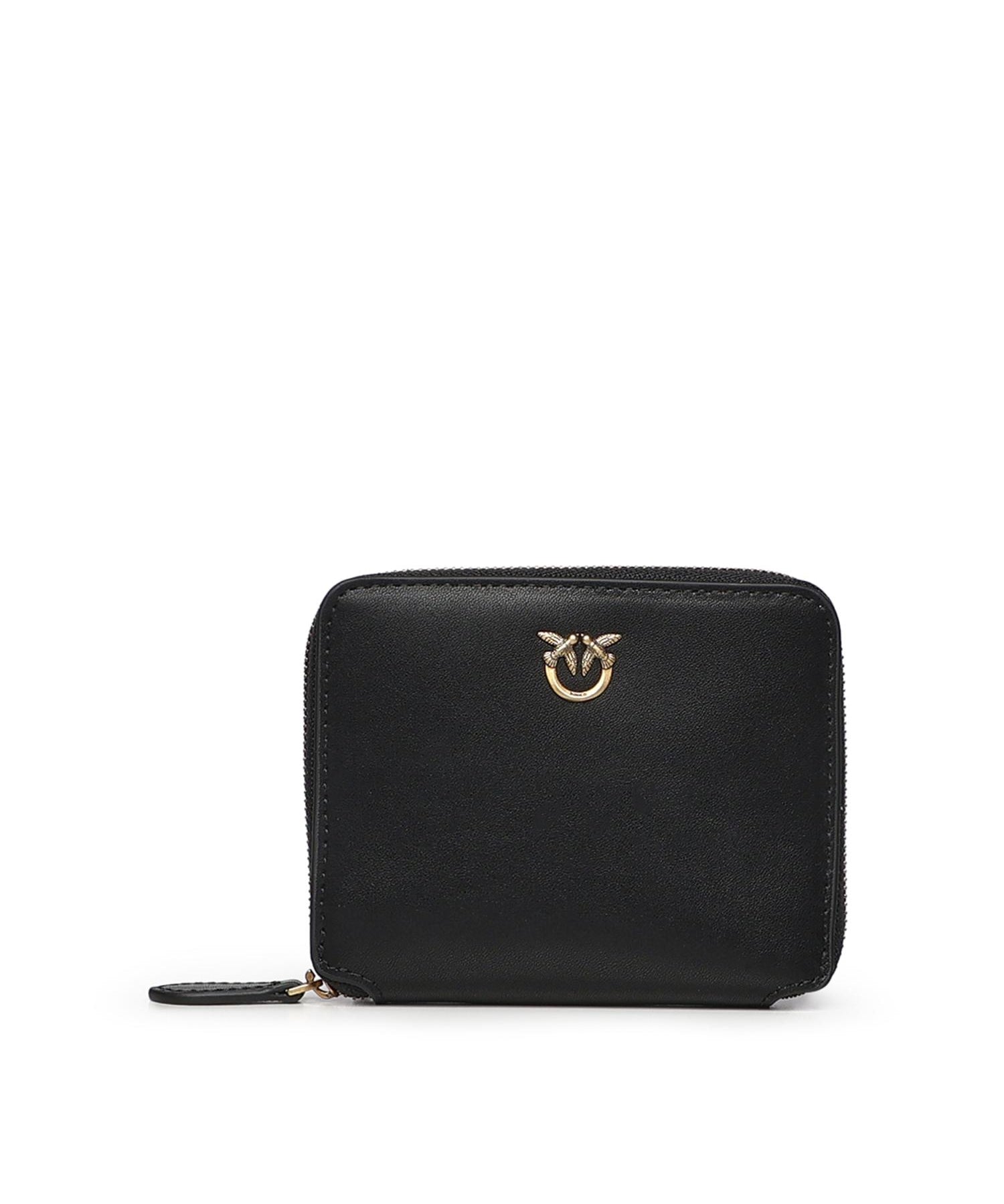 Portafoglio quadrato zip-around in pelle 100249 A0F1Z99Q PINKO 