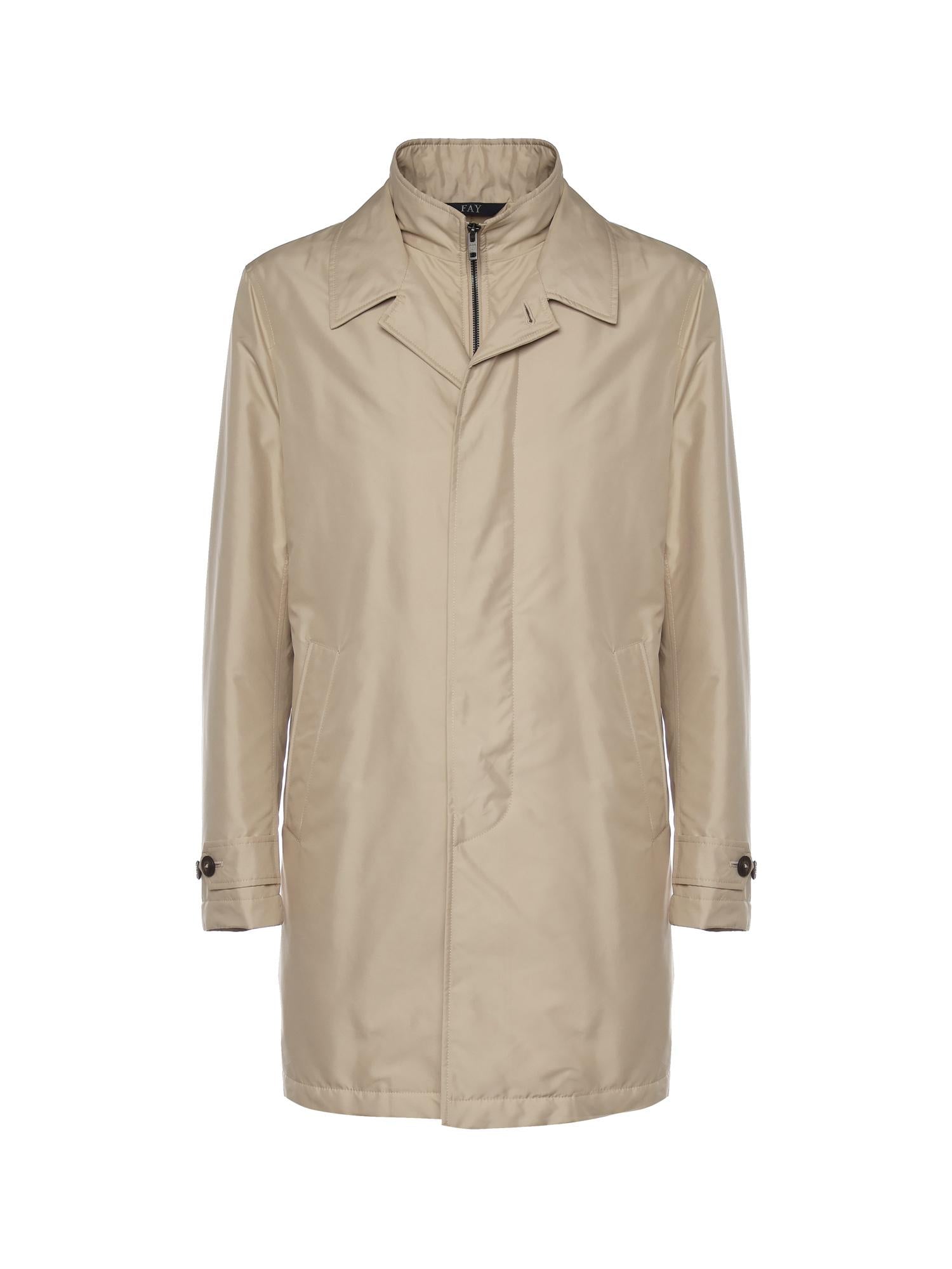 Morning coat in popeline tecnico NAM62510160AXX C003 FAY 