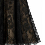 Gonna midi in pizzo PF26032MSK B SELF-PORTRAIT 