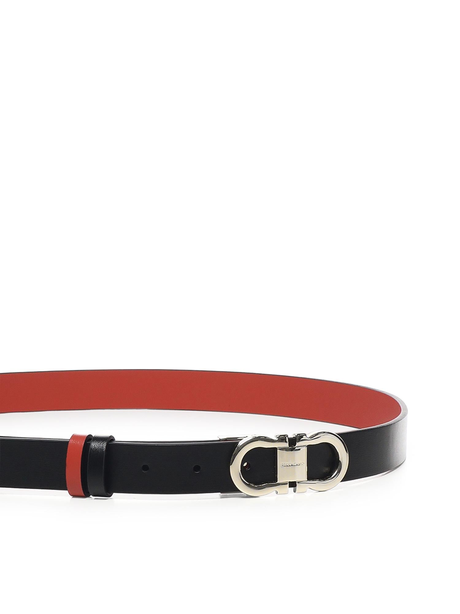 Cintura Gancini in pelle<BR/><BR/> 230294 771068003 FERRAGAMO 