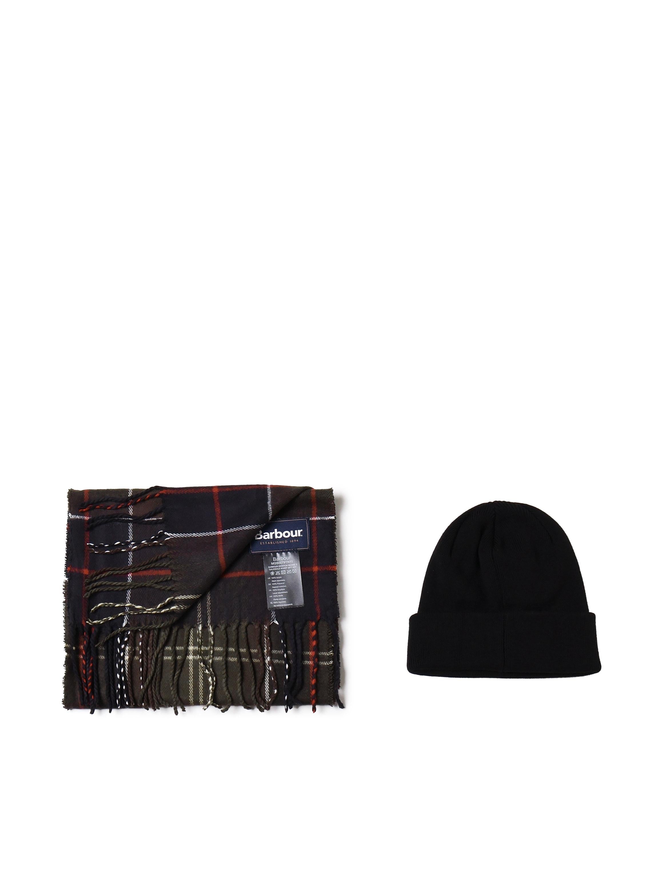 Set regalo con cappello Swinton e sciarpa Galingale<BR/> MGS0079 TN11 BARBOUR 