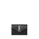 Portafoglio Cassandre Matelassé Envelope in pelle goffrata 414404 BOW011000 SAINT LAURENT 