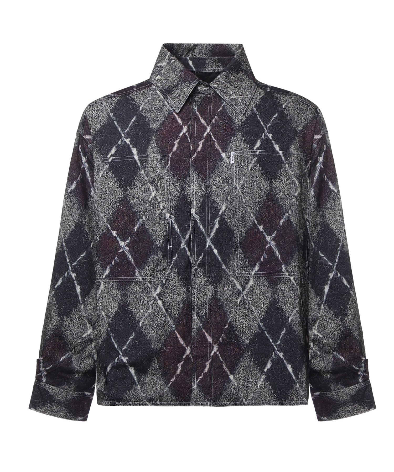 Camicia rombi in flanella SH002002 WHT BONSAI 