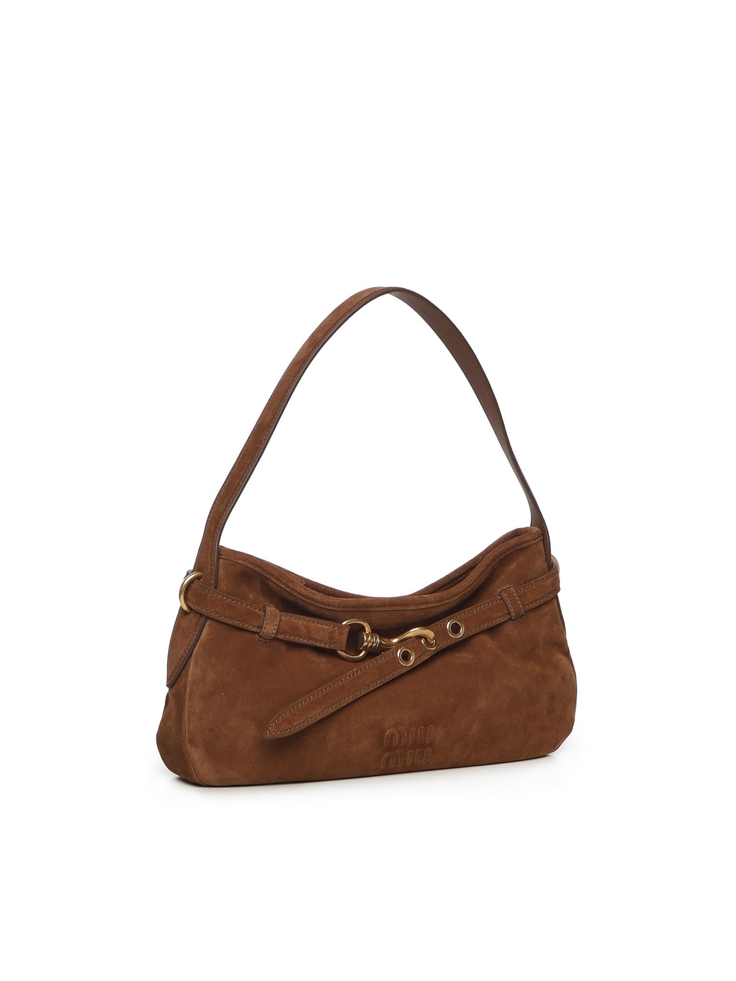 Borsa Aventure in pelle scamosciata 5BC182 2CSSF0316 MIU MIU 