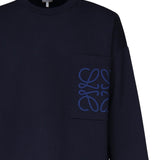 Maglia Anagram in cotone con tasca H526Y14KKI 5110 LOEWE 