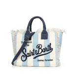 Borsa Colette in canvas a righe COL0001 02629L MC2 SAINT BARTH 