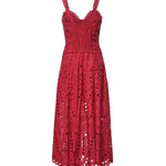 Abito midi Solace in cotone 263614 FUCHSIA CHARO RUIZ 