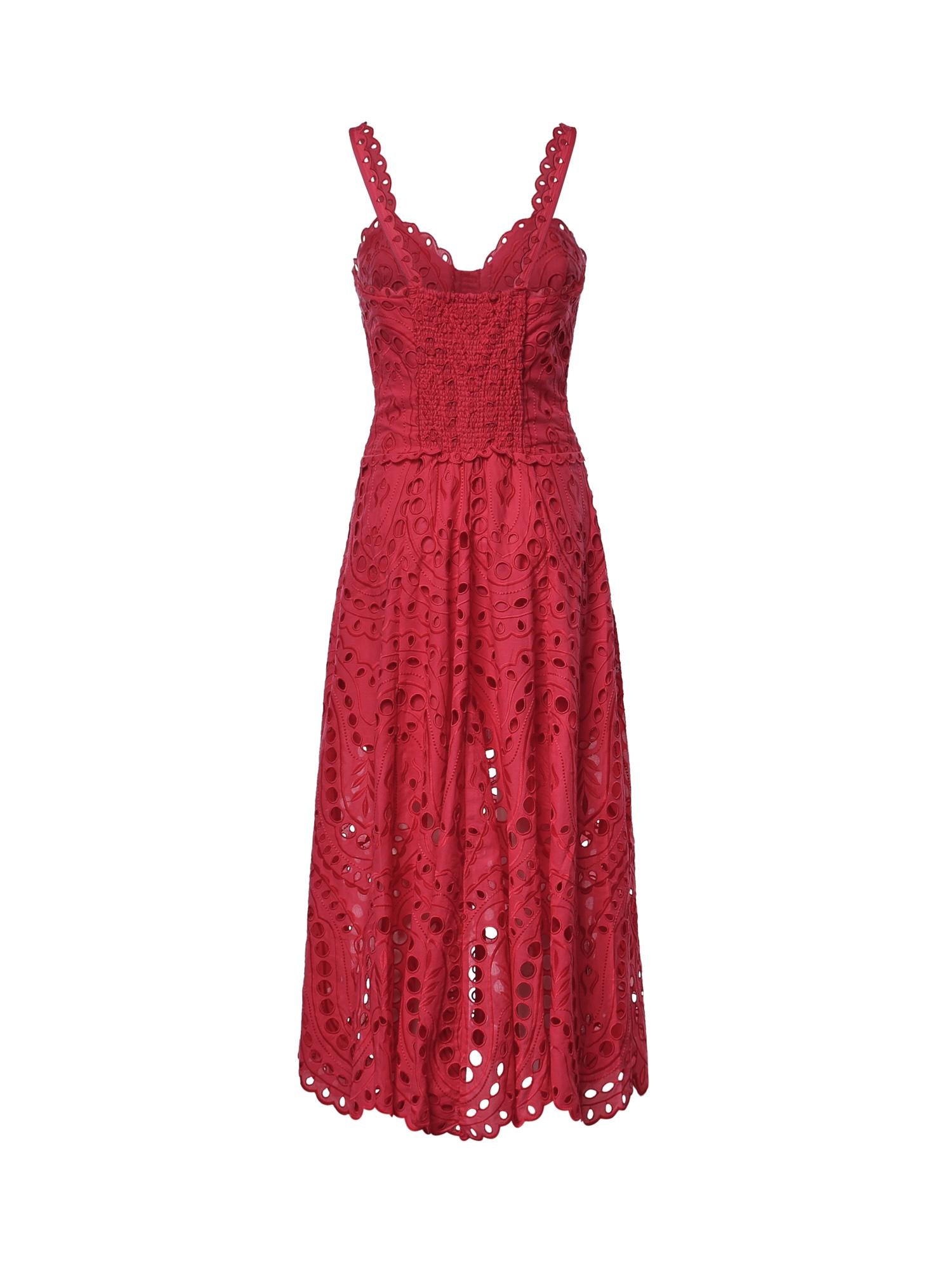 Abito midi Solace in cotone 263614 FUCHSIA CHARO RUIZ 