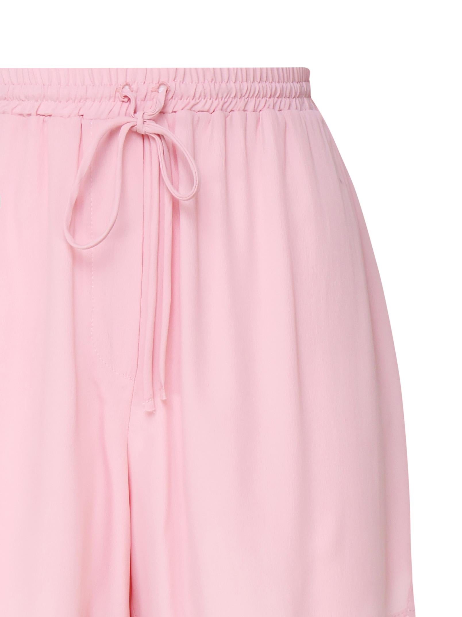 Shorts in misto seta DP9470 -MARSHMALLOW OTTOD'AME 