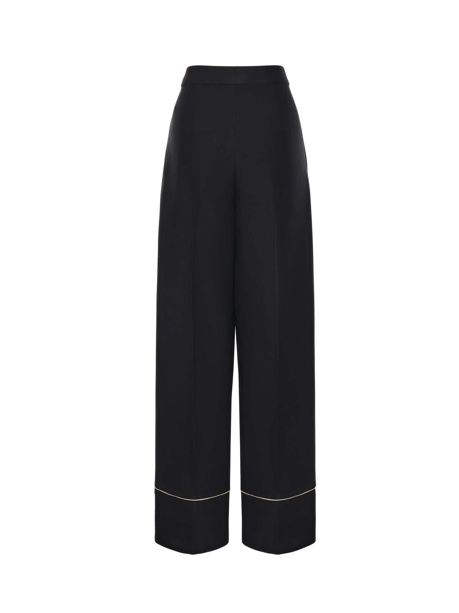 Pantaloni in lana e seta FR6678 AC4GF0GME FENDI 