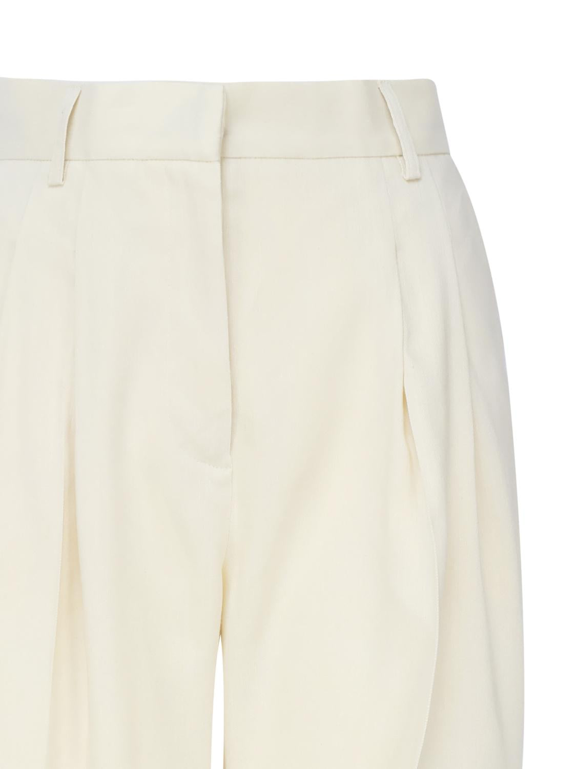 Pantaloni Nathalie in misto lino TM150407A TNL009PALE YELLOW THE ANDAMANE 