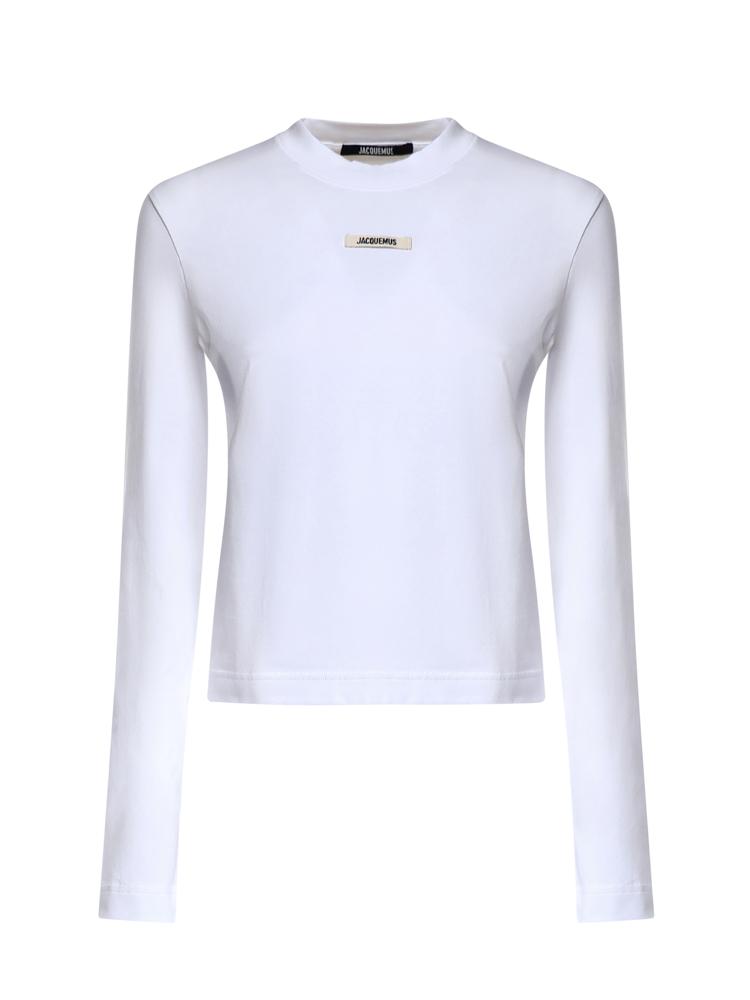 T-shirt in cotone Gros Grain TSW00155AJ00124 100 JACQUEMUS 