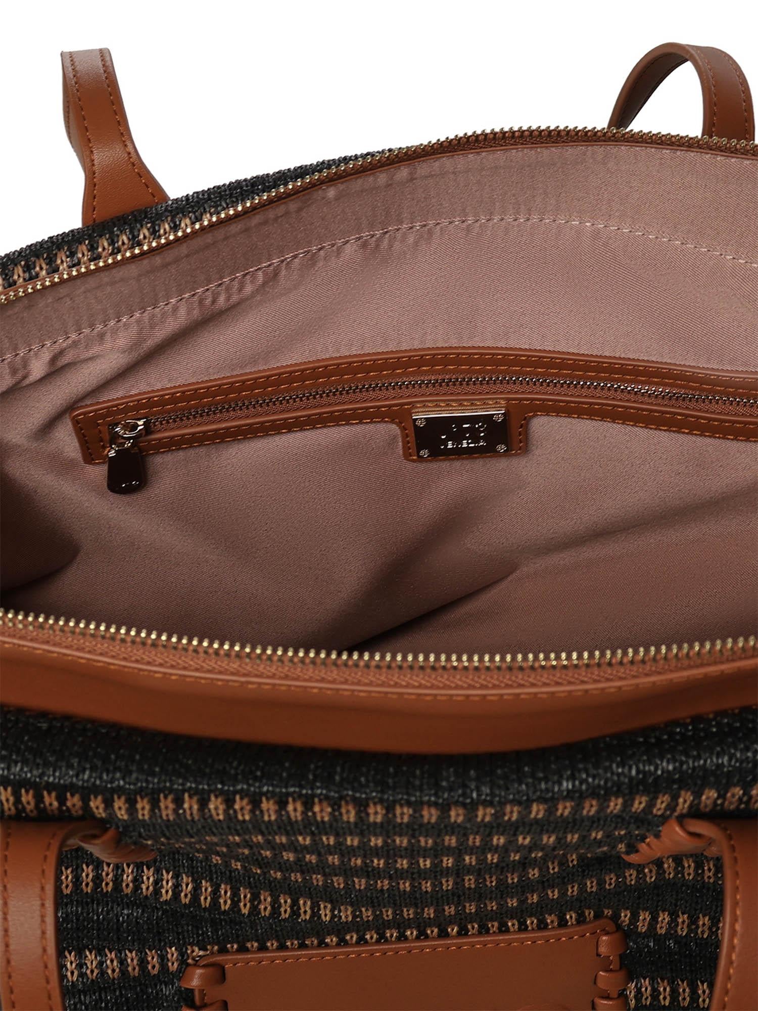 Borsa shopping Cassie con logo 73BS9M801 CASSIENERO/CUOIO V° 73 