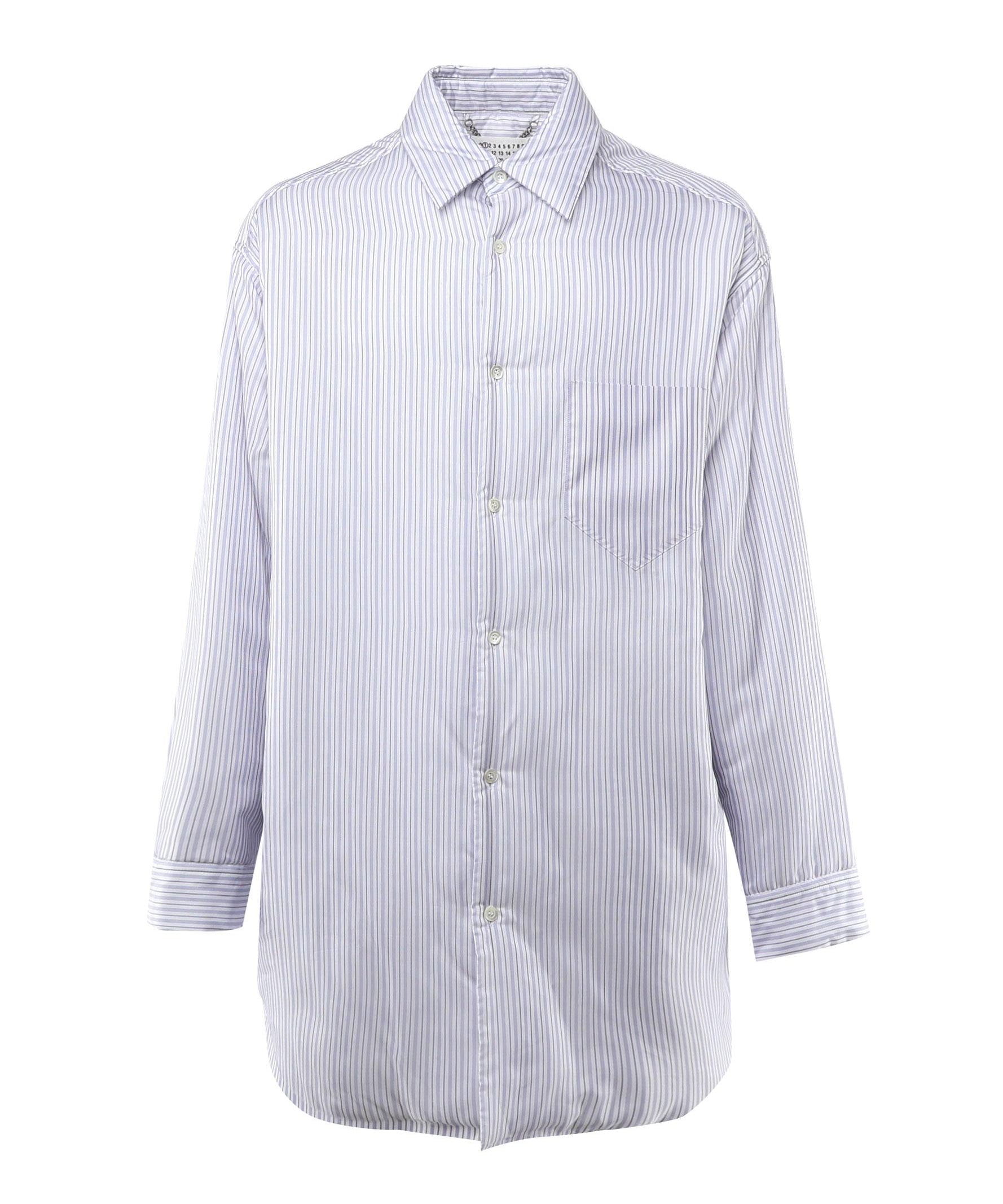 Camicia in cupro a righe S50DT0040 M35204001F MAISON MARGIELA 