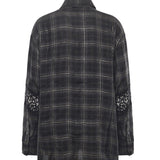 Camicia a quadri con pizzo 106109 A30DIK1 PINKO 