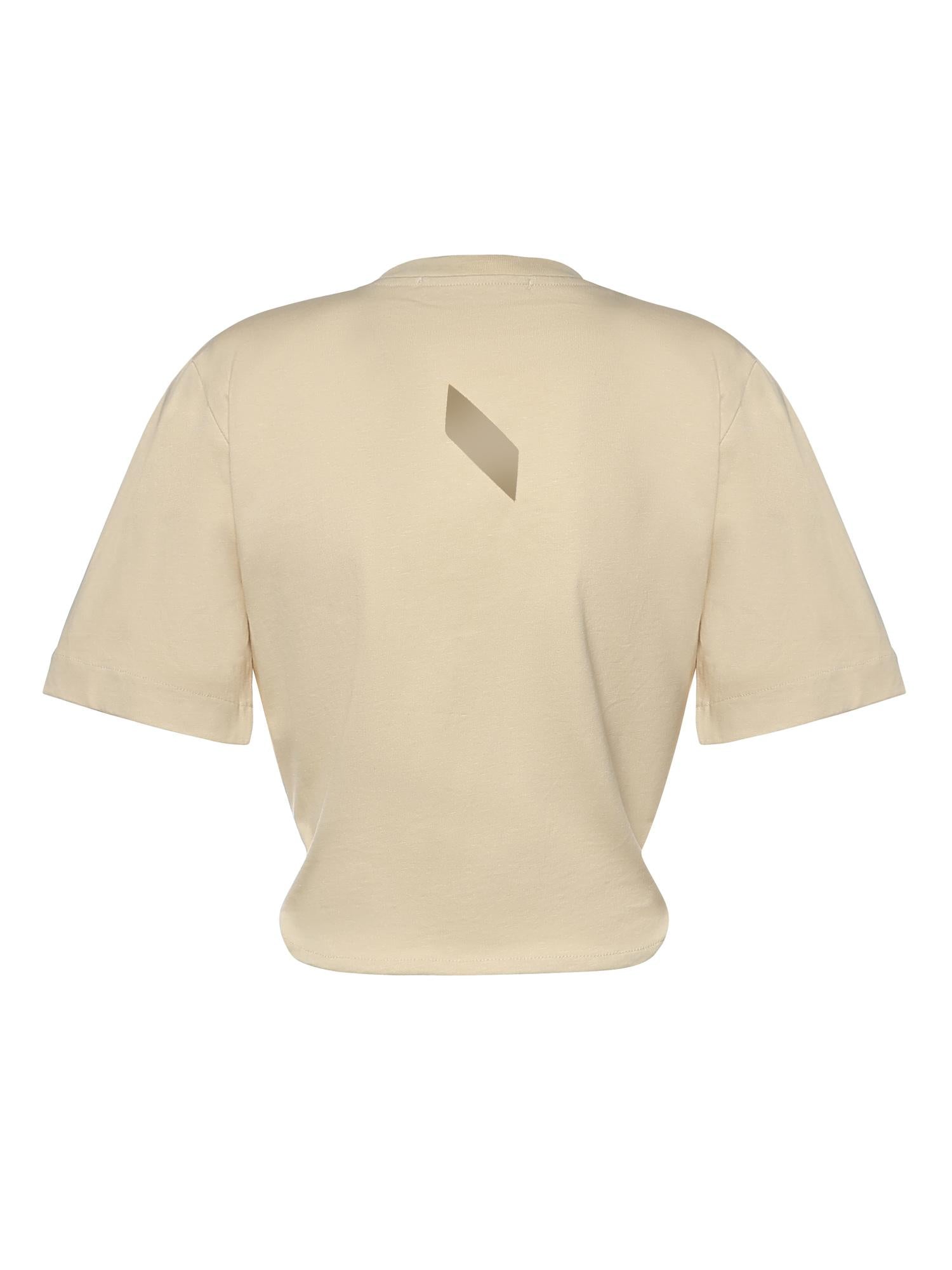 T-shirt cropped in cotone 26SSNTP-0002 NOCCIOLA NINEMINUTES 