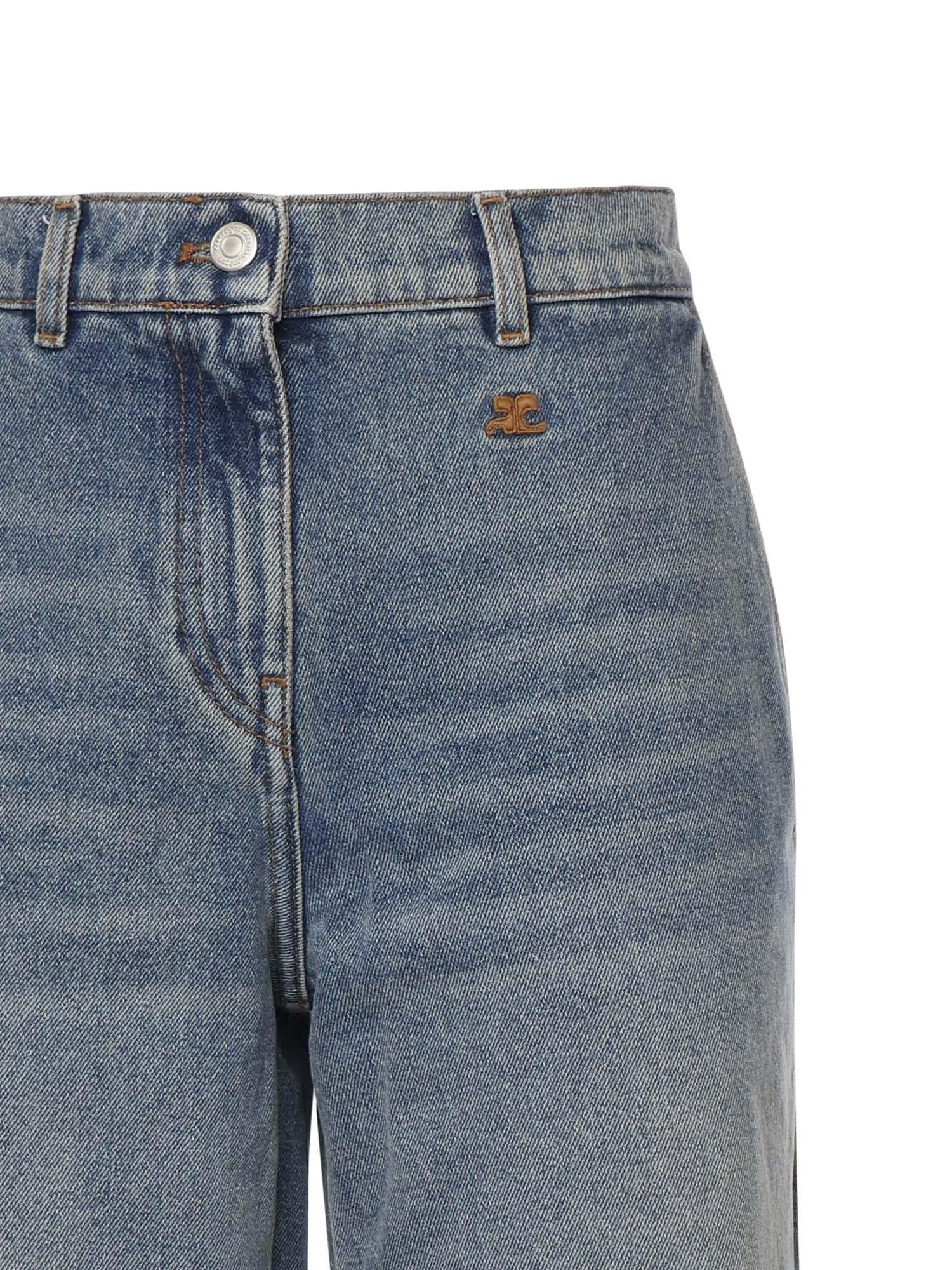 Jeans baggy in denim 126DPA692DE0058 7055 COURREGES 