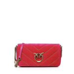 Borsa Love Click Horizontal mini in velluto 100068 A17GQ83Q PINKO 