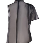 Top asimmetrico in seta 77AJM670 N0193899 GENNY 