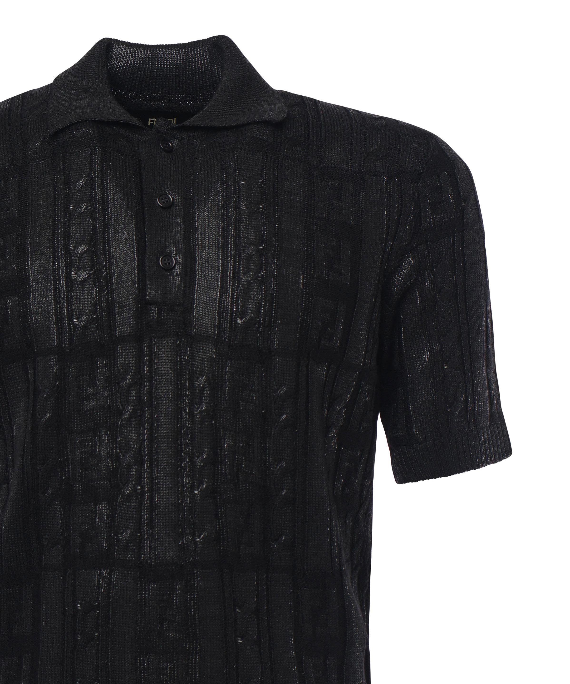 Polo in misto lana con dettagli FF FZC162 ASGOF0QA1 FENDI 