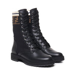 Biker Rockoko in pelle con tessuto stretch 8T6780 A3H4F13MC FENDI 