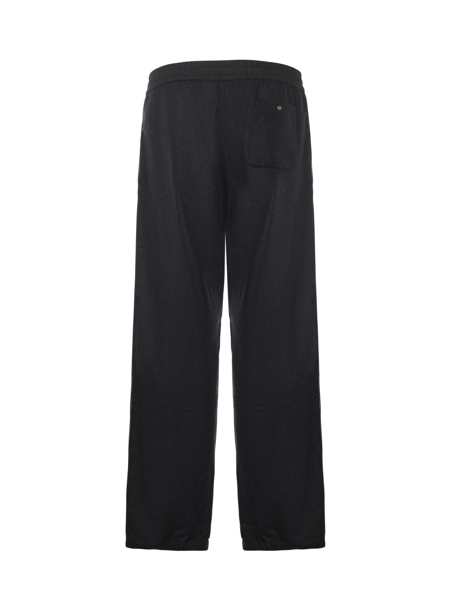 Pantaloni jogging in cashmere FAB935 AVINF0TY6 FENDI 
