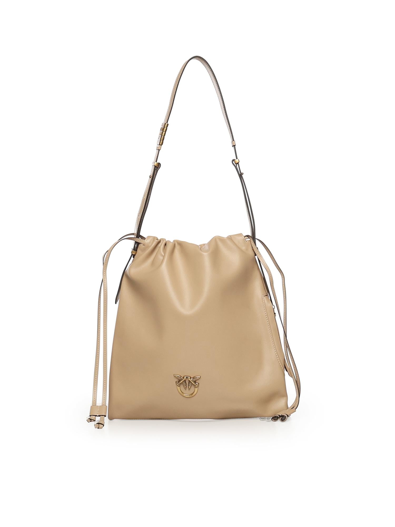 Borsa a spalla con logo 104359 A0QOC94Q PINKO 