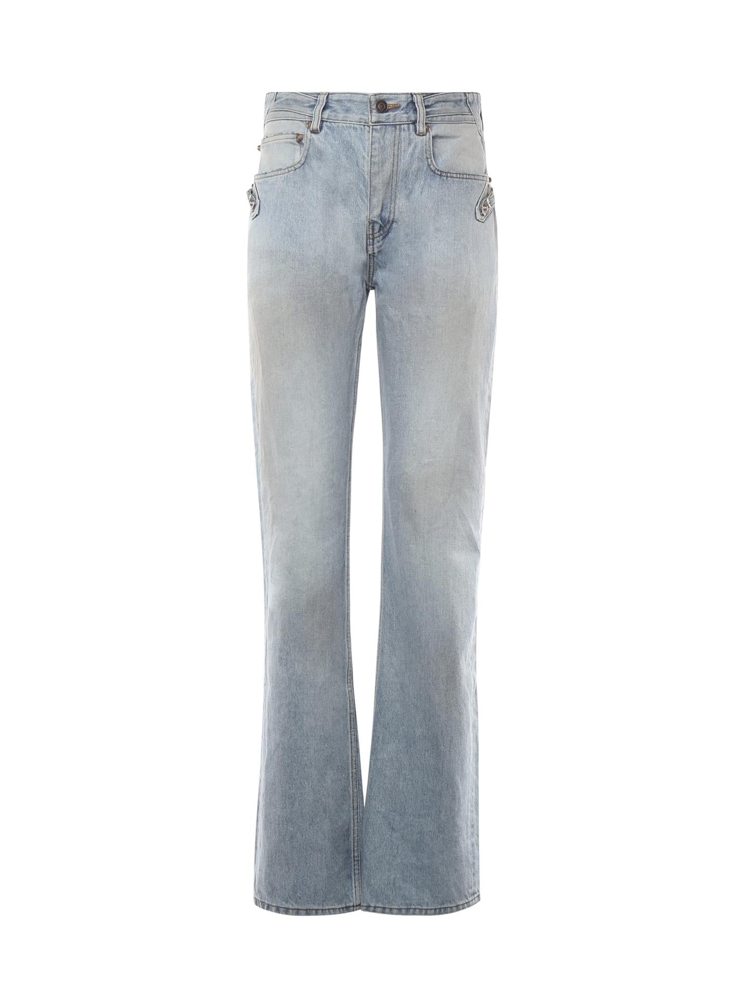 Jeans dritti City in denim di cotone 849953 TTW744200 BALENCIAGA 