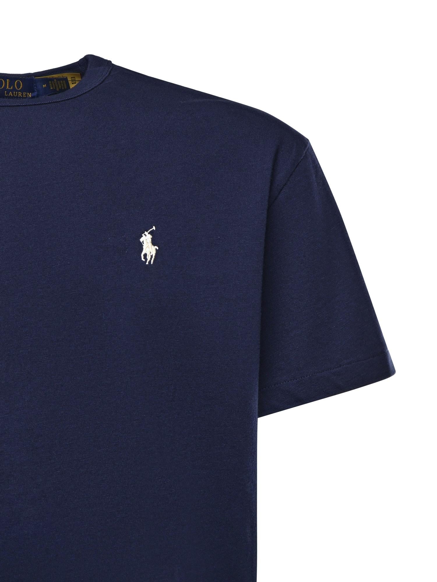 T-shirt in cotone con logo 710916698 018 POLO RALPH LAUREN 