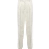Pantaloni palazzo in lino 104869 A2HAZ05 PINKO 