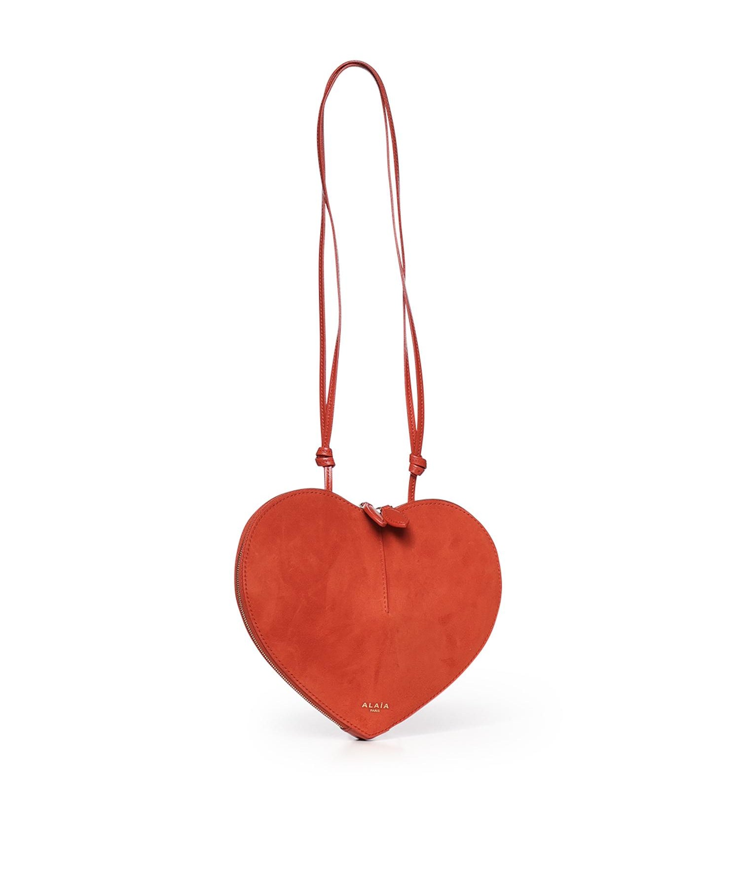 Borsa a tracolla Le Cœur in pelle e suede AA1P003CA577 A50 ALAIA 