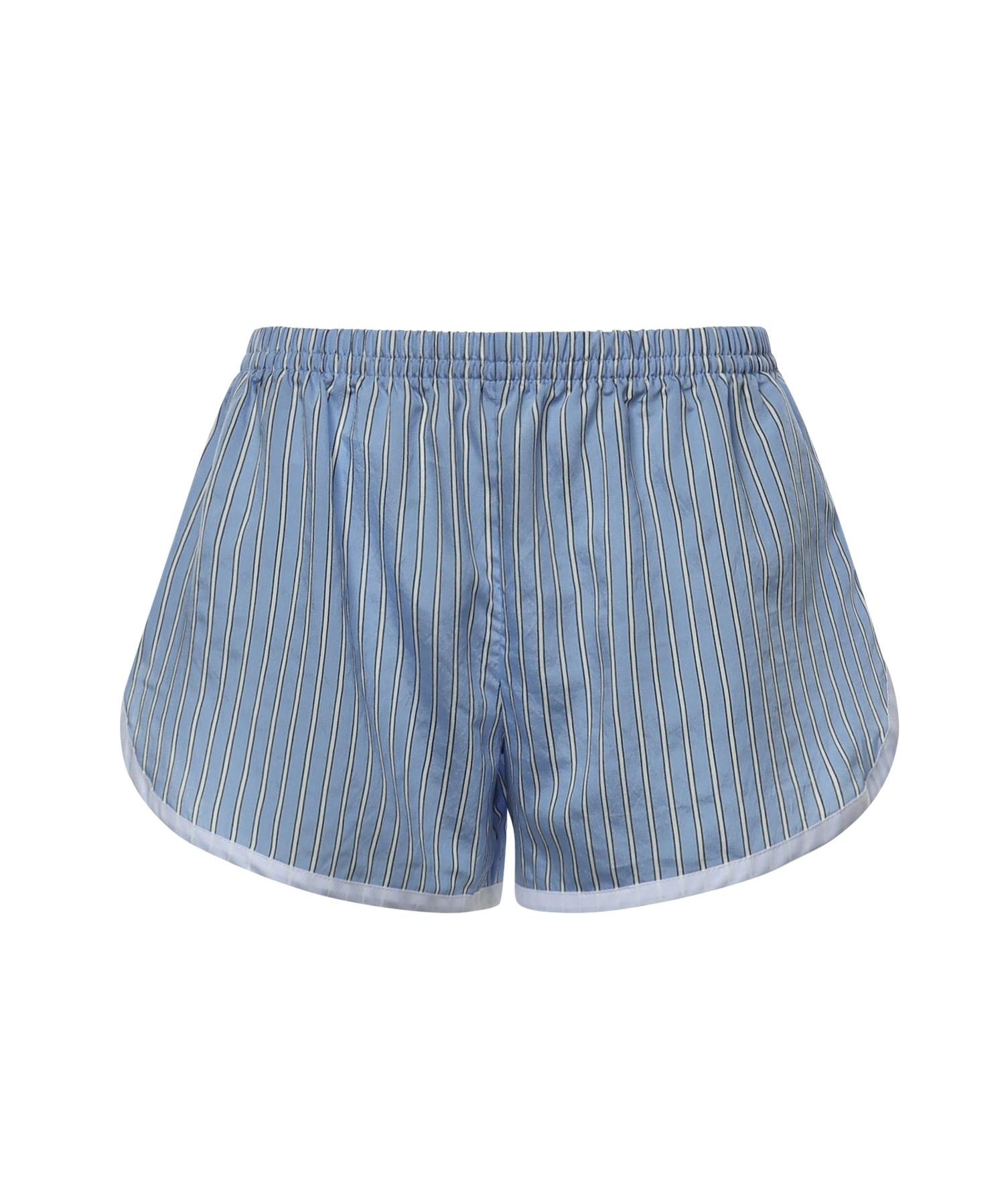 Shorts Deya in misto viscosa a righe SHFS22066923  THE FRANKIE SHOP 