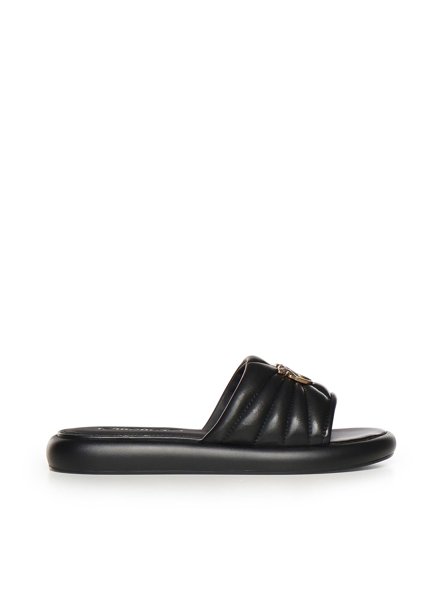Sandali in nappa con logo SD0525 P003Z99 PINKO 