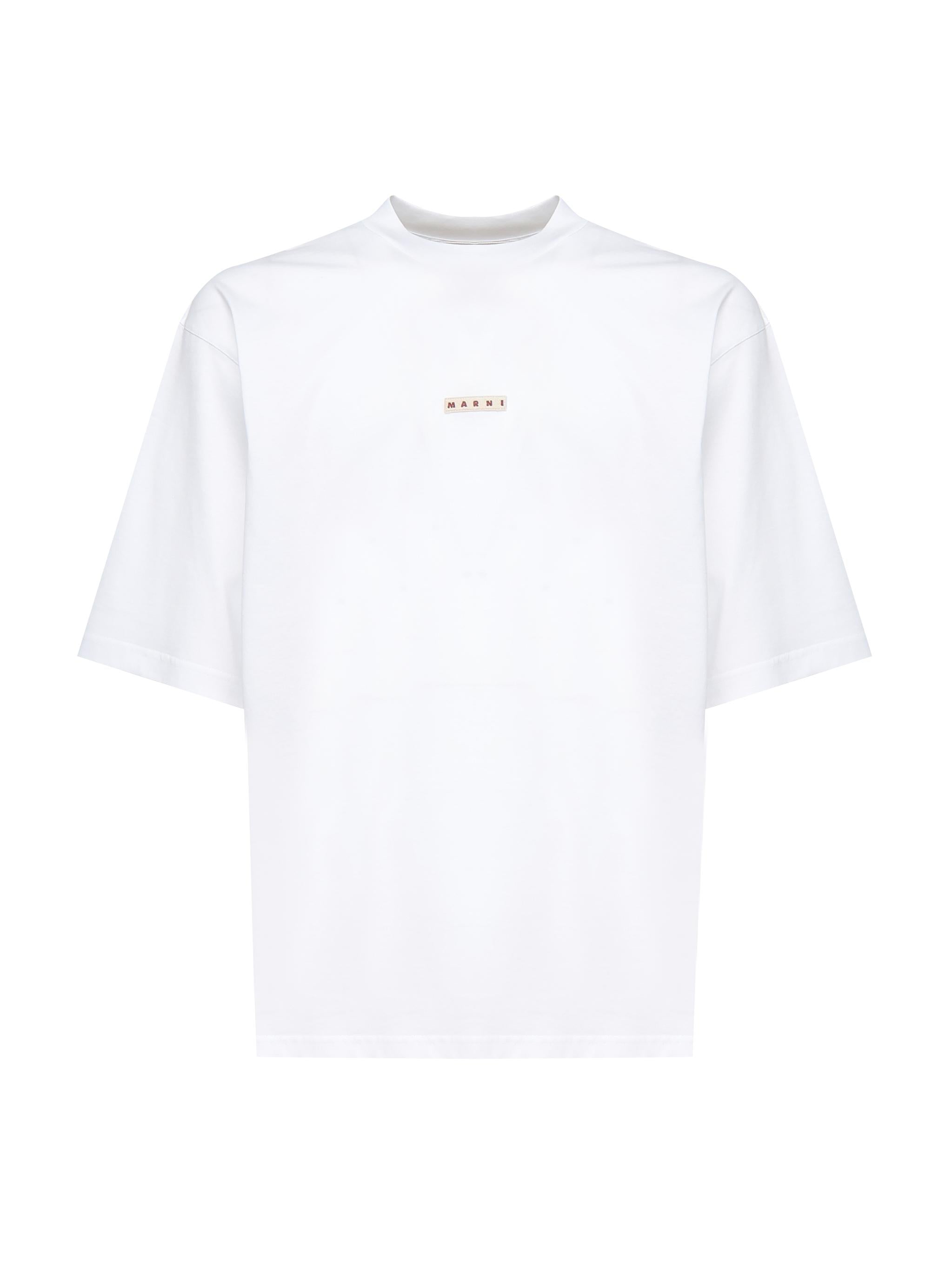 T-shirt con logo HUMU0223X6 UTCZ5700W01 MARNI 
