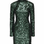 Abito corto con paillettes 105544 A2Q4V88 PINKO 