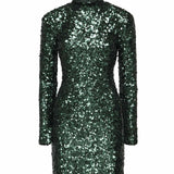 Abito corto con paillettes 105544 A2Q4V88 PINKO 