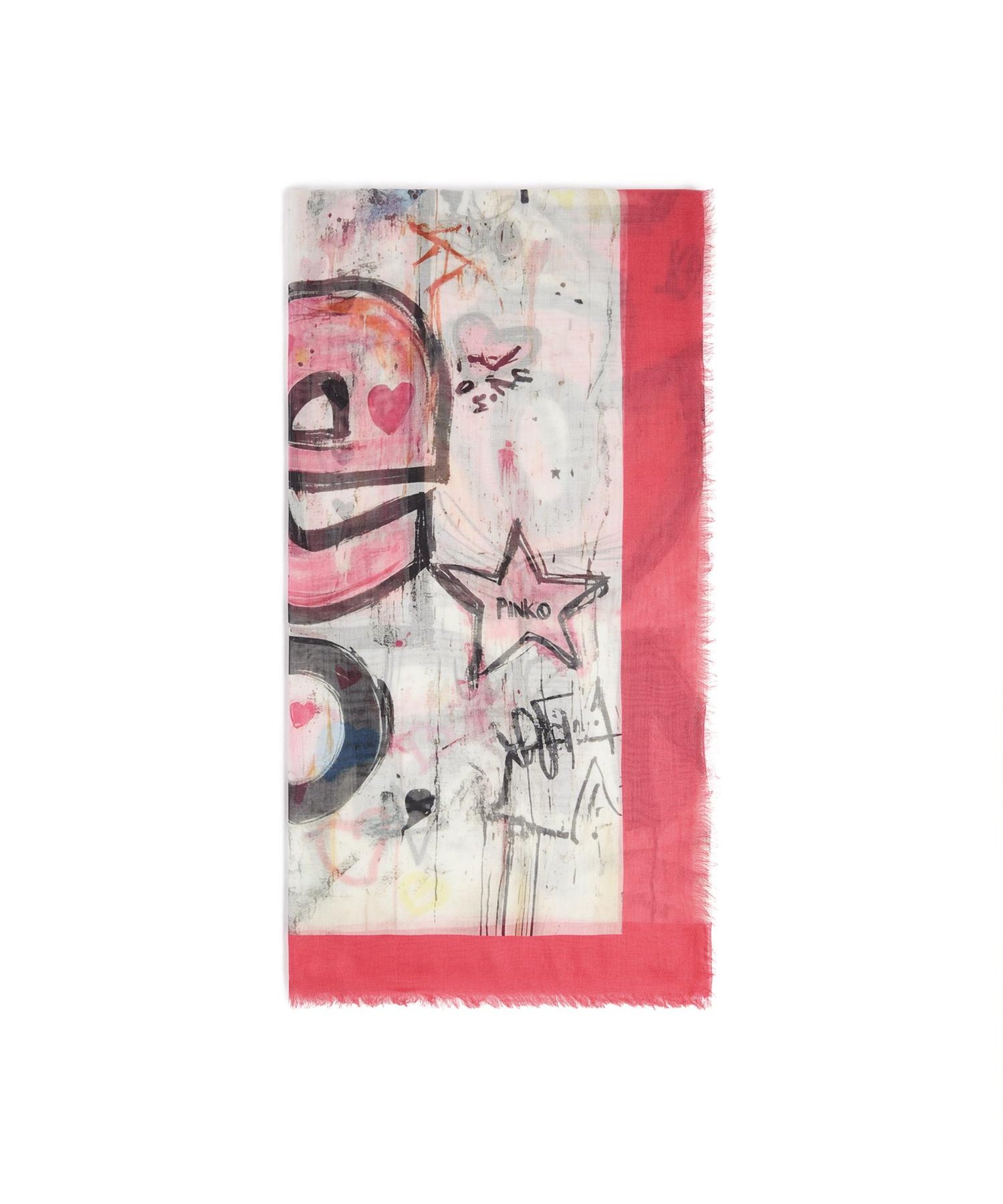 Foulard con stampa 106657 A38JNZ4 PINKO 