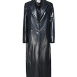 Long coat in ecopelle MMD4157 GRIGIO MARIUCCIA Milano 