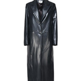 Long coat in ecopelle MMD4157 GRIGIO MARIUCCIA Milano 