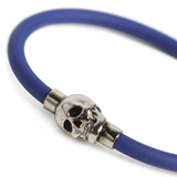 Bracciale Skull in gomma 705846 1AAIK4520 ALEXANDER McQUEEN 