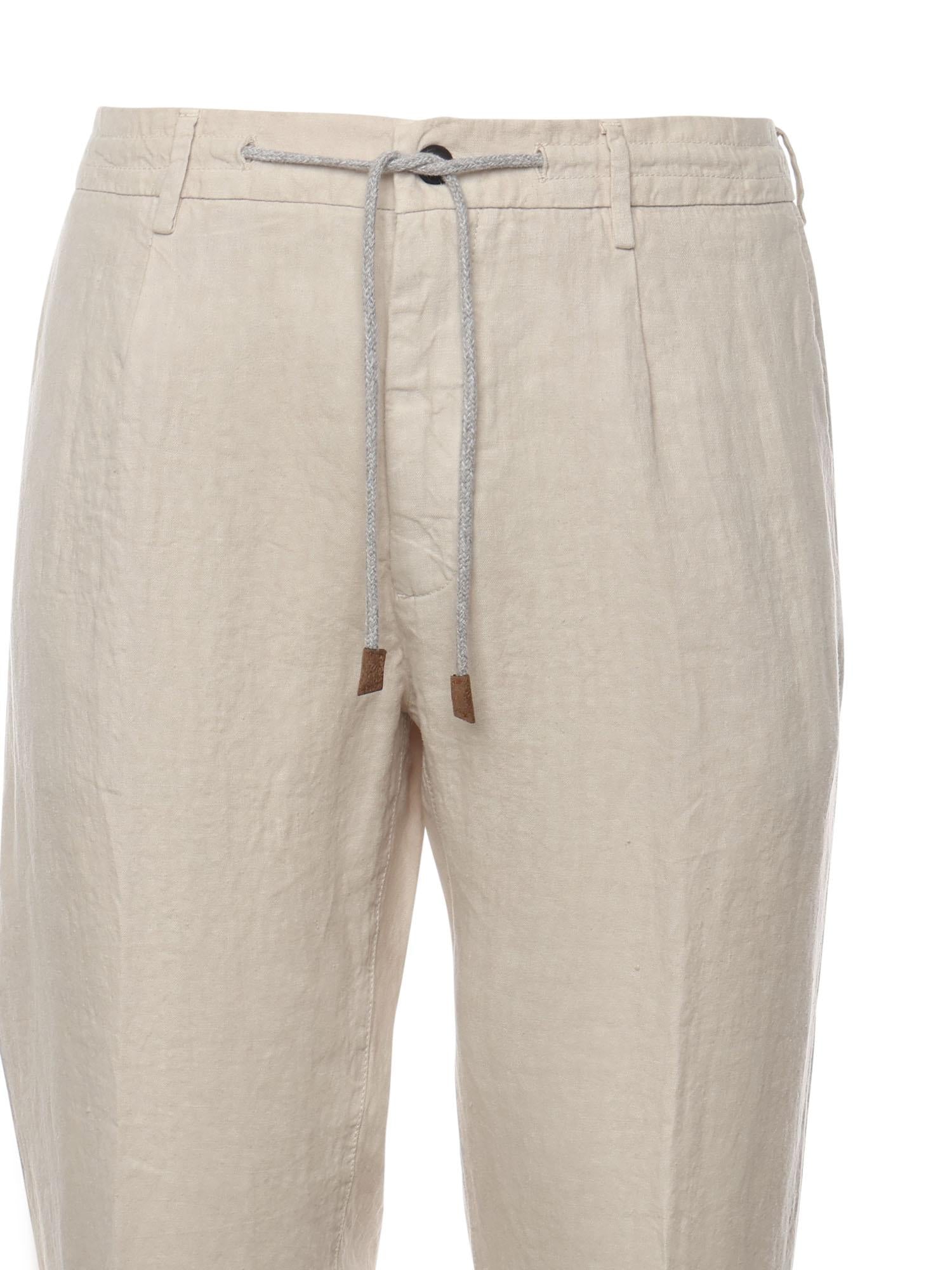 Pantalone jogger in lino<BR/> K75PANB21TET0K002 02 ELEVENTY 