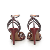 Sandali Serabi con strass 560Z75VK BURGUNDI BIBI LOU 