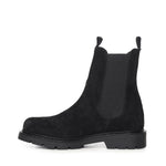 Stivaletti Chelsea in camoscio A56088 NERO CARMENS 
