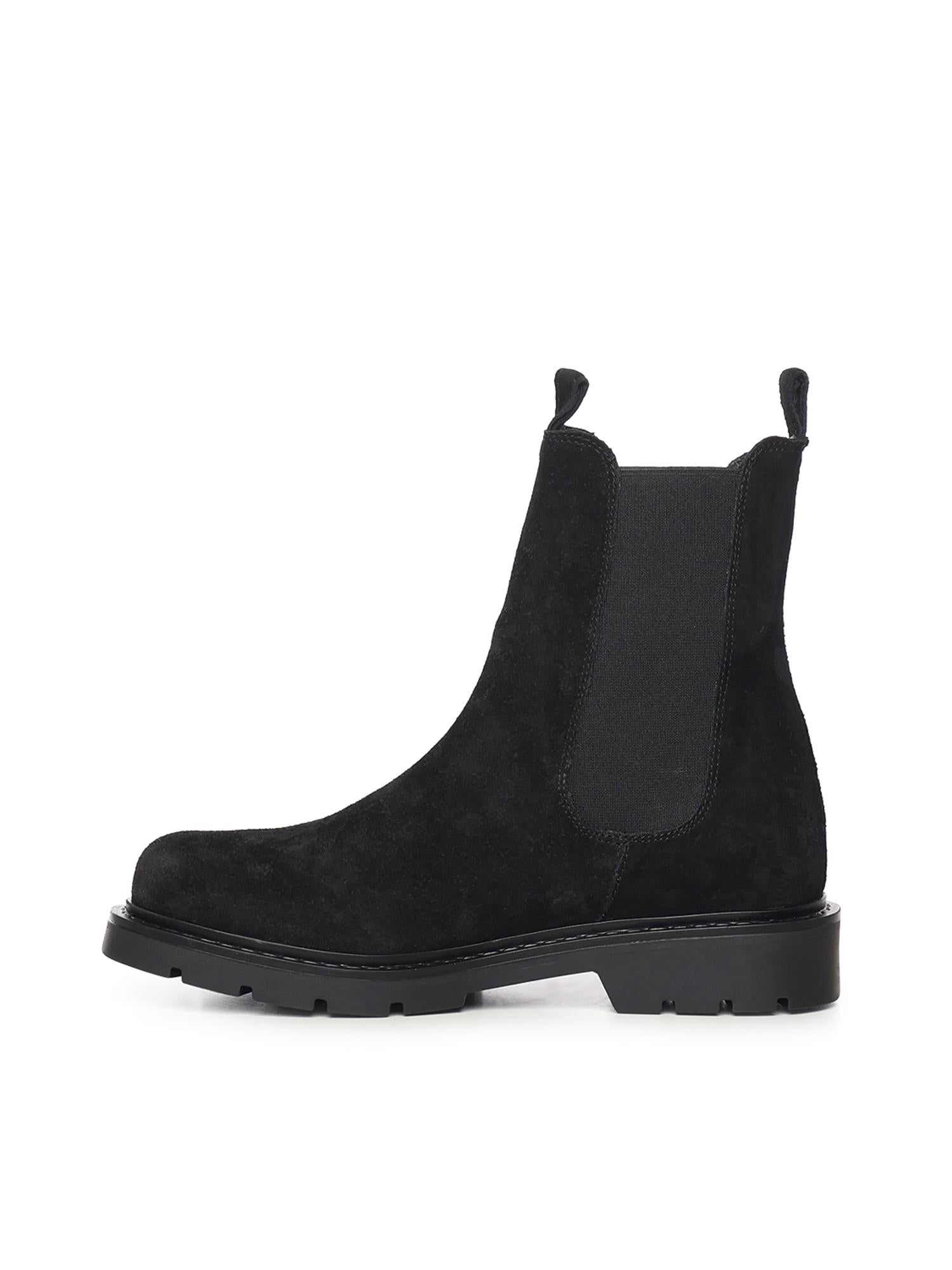Stivaletti Chelsea in camoscio A56088 NERO CARMENS 