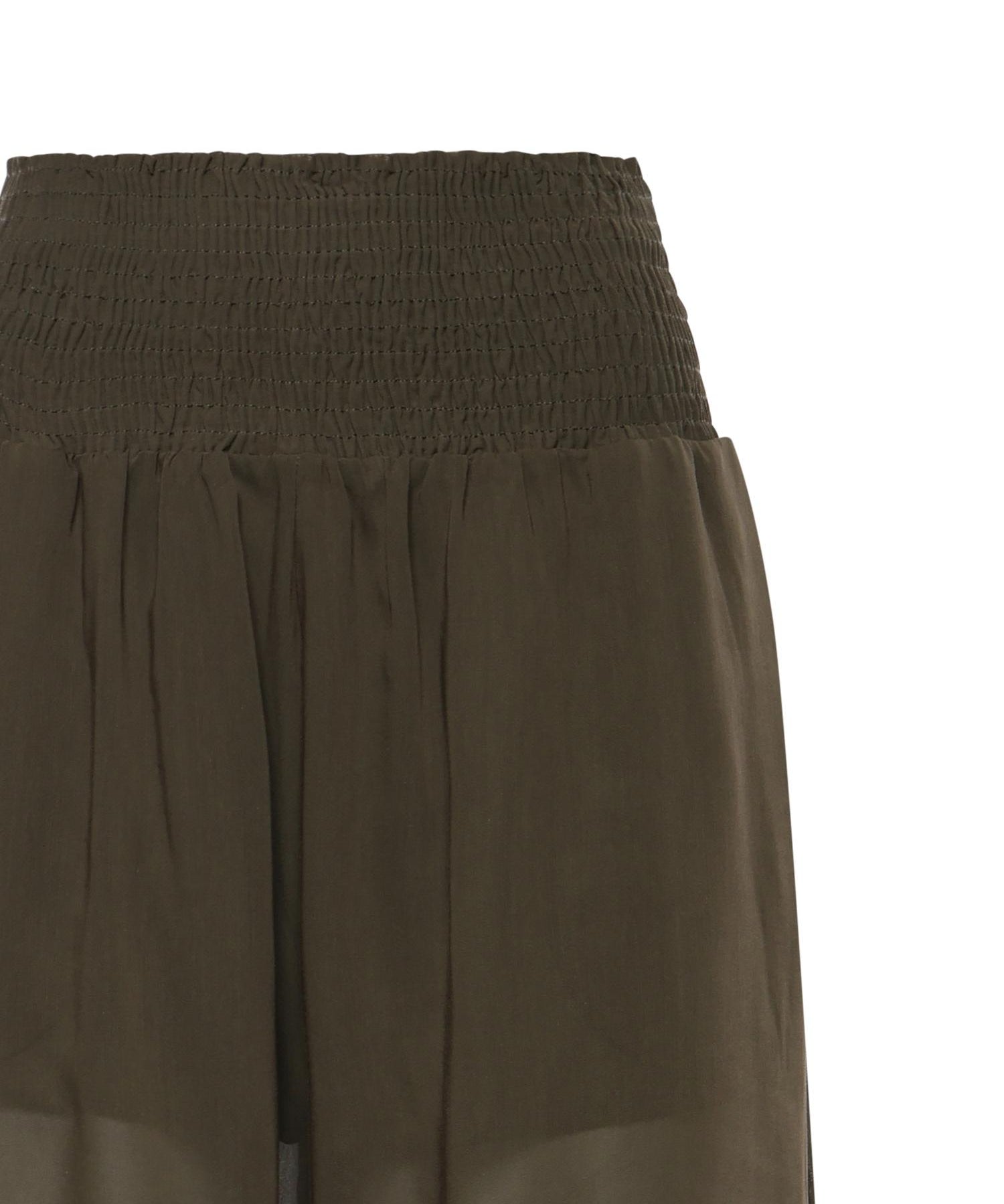 Pantaloni in voile crêpe di misto cotone 106845 A3O2X52 PINKO 