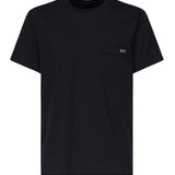 T-shirt con logo ricamato NPMB3501280UCX U806 FAY 